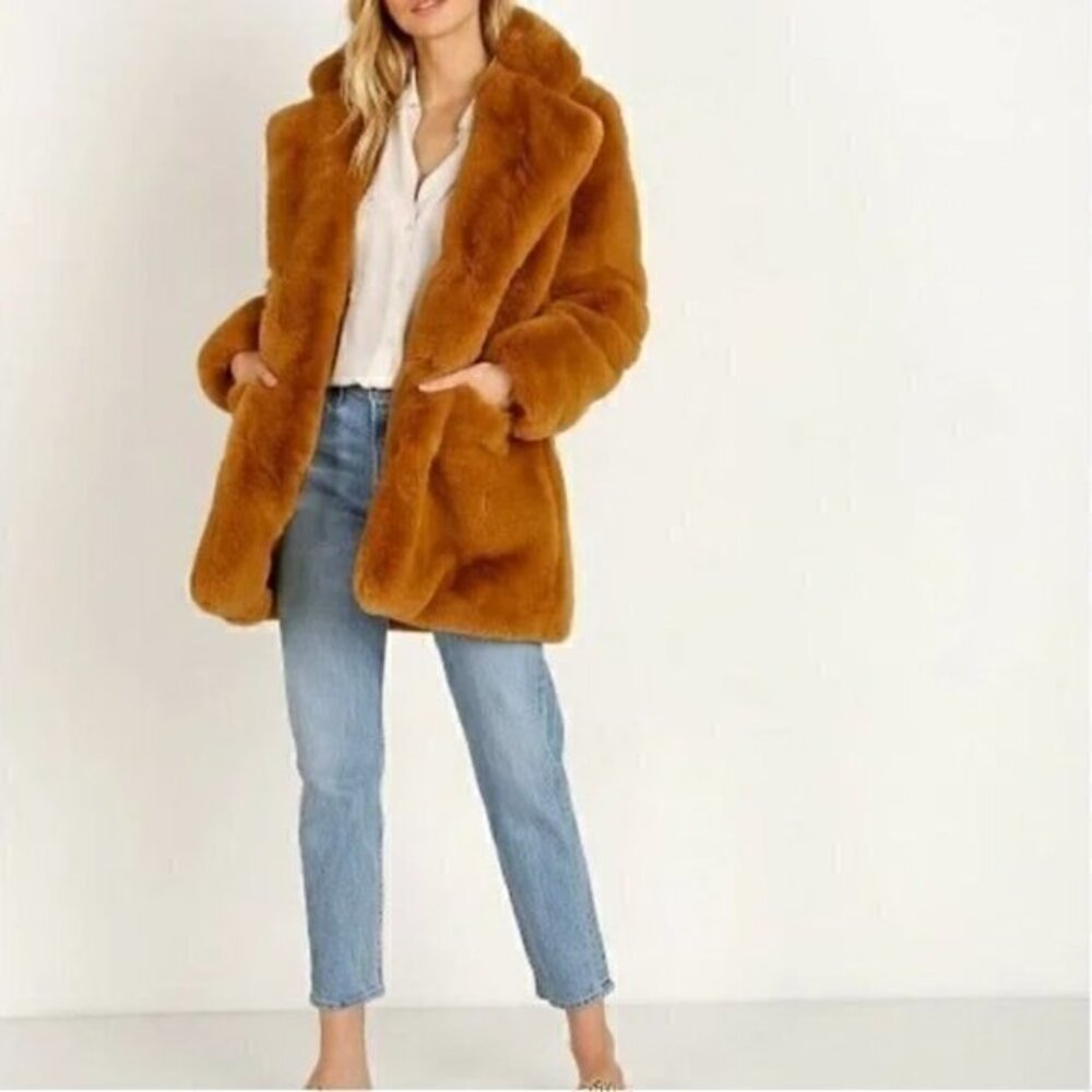 Apparis Teddy Coat Size Large